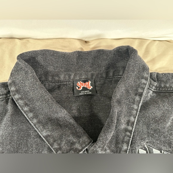 Ghost Nosferatu Black Denim Jacket Official Tour Merch 2017 Unisex XXL Rare - Picture 9 of 15